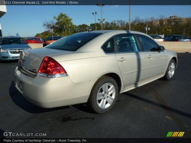 Gold Mist Metallic / Ebony 2011 Chevrolet Impala LS