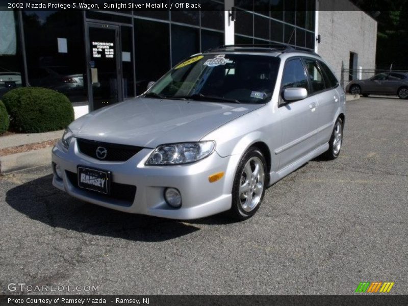 Sunlight Silver Metallic / Off Black 2002 Mazda Protege 5 Wagon