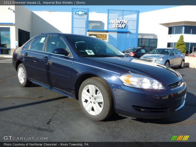 Imperial Blue Metallic / Ebony 2011 Chevrolet Impala LS