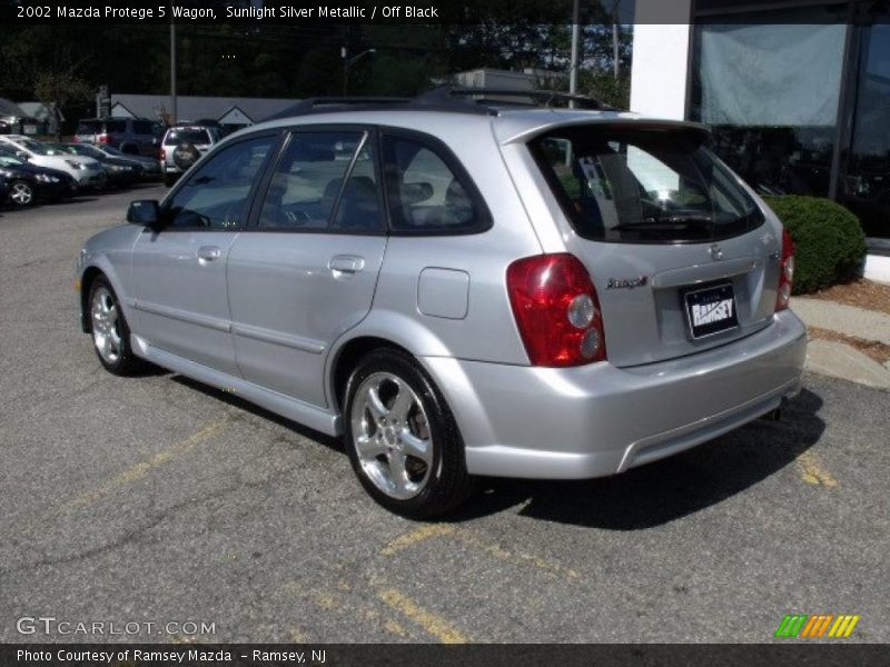 Sunlight Silver Metallic / Off Black 2002 Mazda Protege 5 Wagon