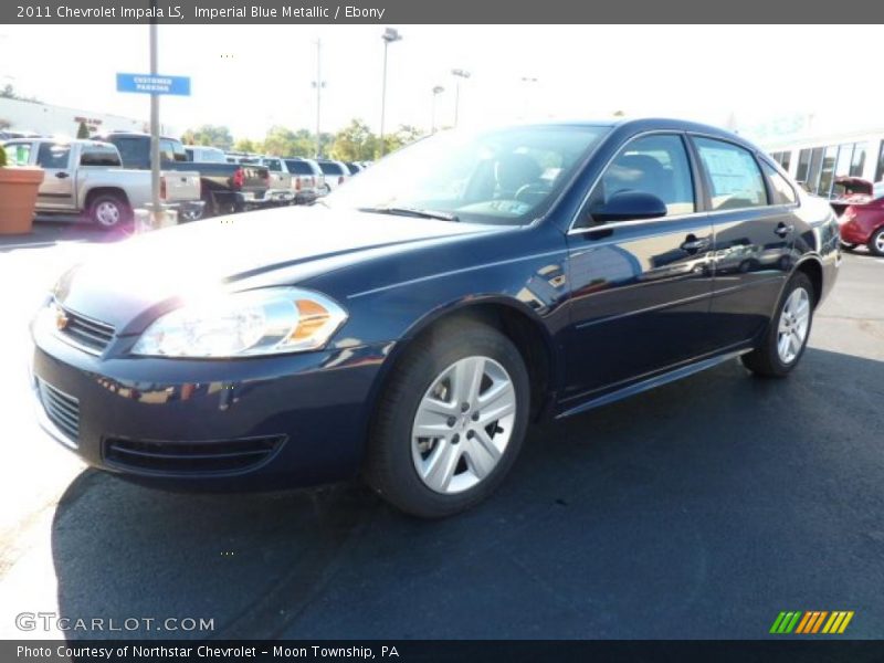 Imperial Blue Metallic / Ebony 2011 Chevrolet Impala LS