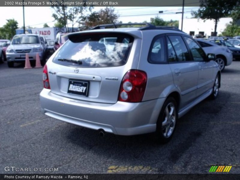 Sunlight Silver Metallic / Off Black 2002 Mazda Protege 5 Wagon