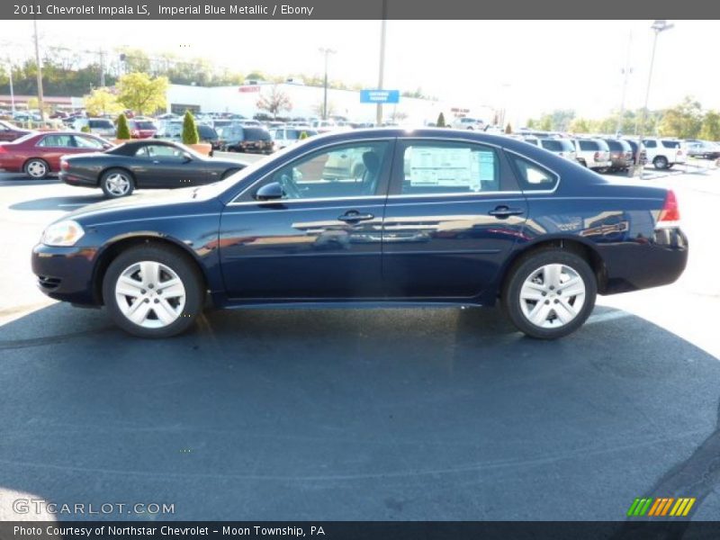 Imperial Blue Metallic / Ebony 2011 Chevrolet Impala LS