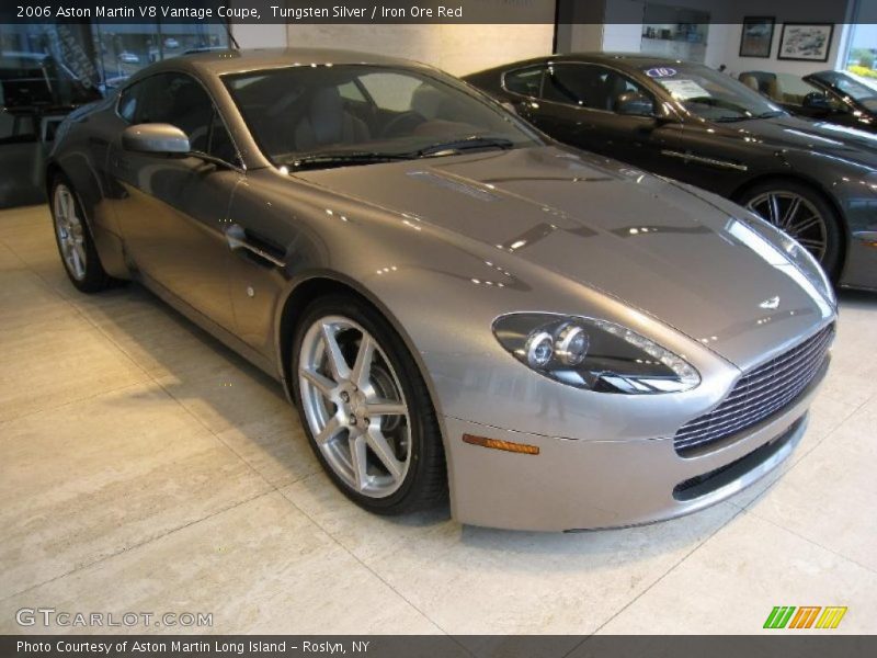 Tungsten Silver / Iron Ore Red 2006 Aston Martin V8 Vantage Coupe