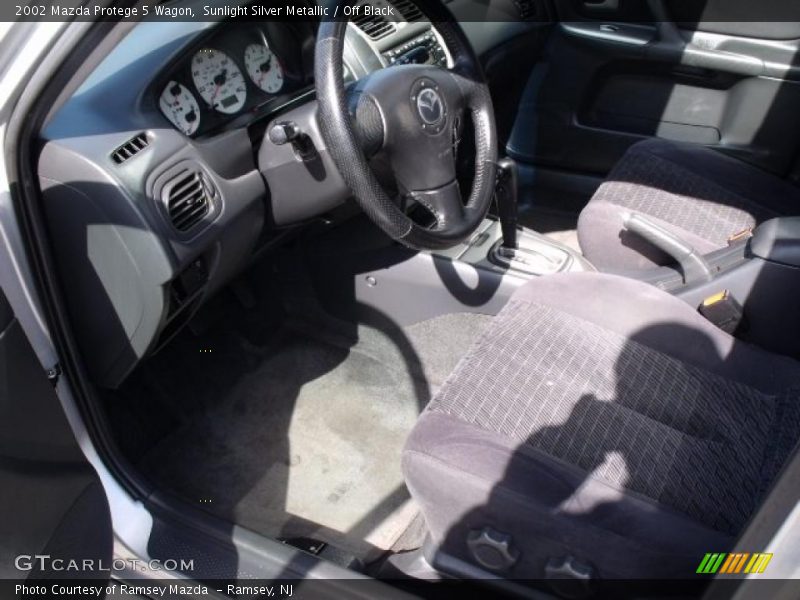 Sunlight Silver Metallic / Off Black 2002 Mazda Protege 5 Wagon
