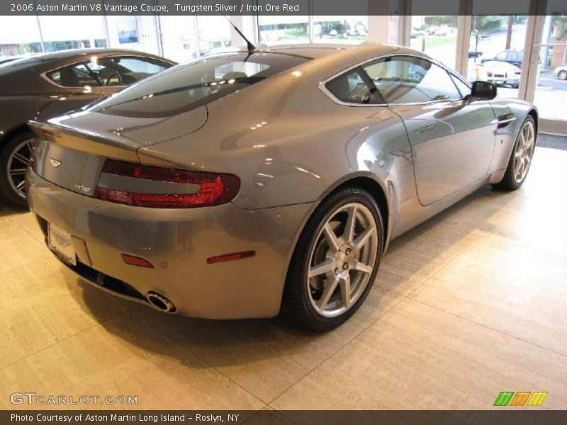 Tungsten Silver / Iron Ore Red 2006 Aston Martin V8 Vantage Coupe