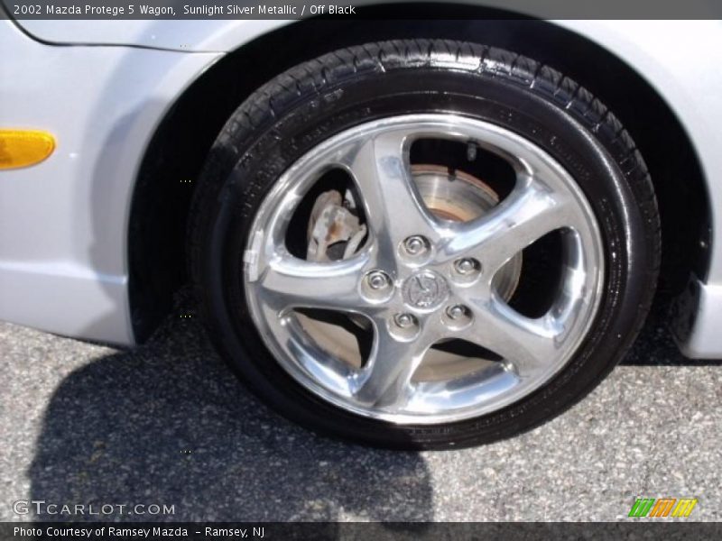 Sunlight Silver Metallic / Off Black 2002 Mazda Protege 5 Wagon