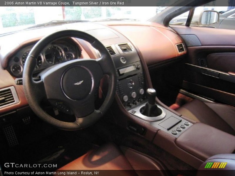 Tungsten Silver / Iron Ore Red 2006 Aston Martin V8 Vantage Coupe