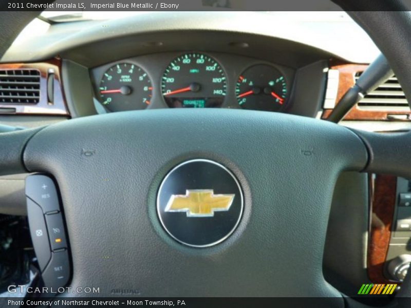 Imperial Blue Metallic / Ebony 2011 Chevrolet Impala LS