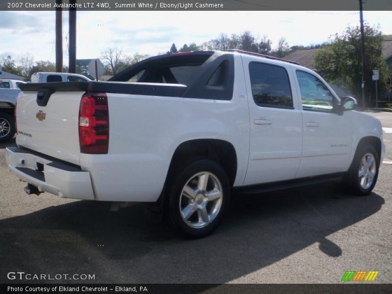 Summit White / Ebony/Light Cashmere 2007 Chevrolet Avalanche LTZ 4WD