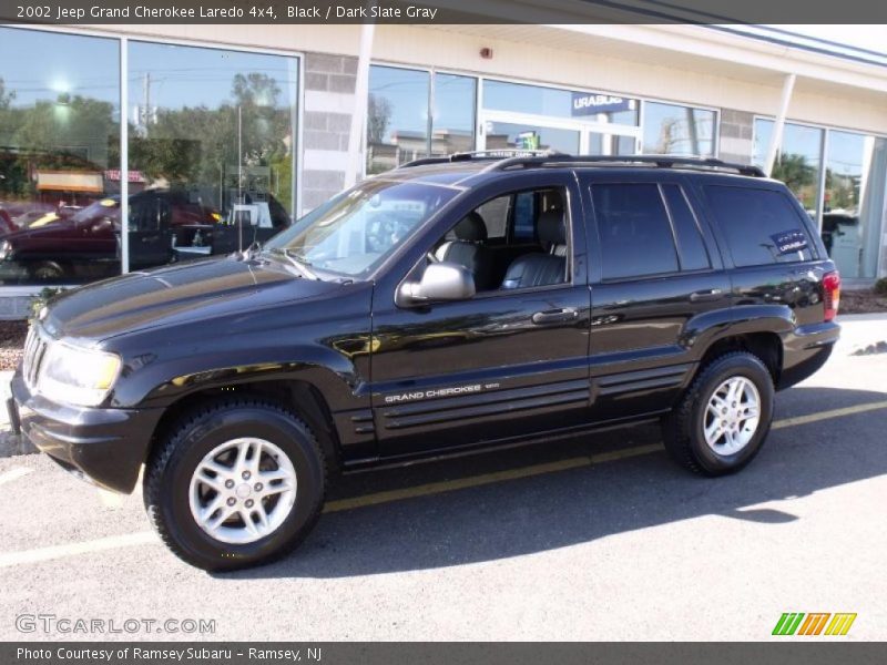 Black / Dark Slate Gray 2002 Jeep Grand Cherokee Laredo 4x4