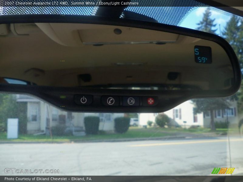 Summit White / Ebony/Light Cashmere 2007 Chevrolet Avalanche LTZ 4WD