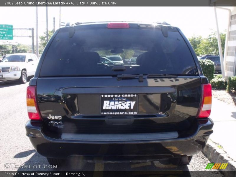 Black / Dark Slate Gray 2002 Jeep Grand Cherokee Laredo 4x4