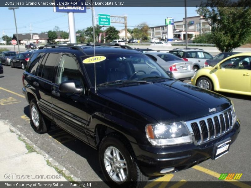 Black / Dark Slate Gray 2002 Jeep Grand Cherokee Laredo 4x4