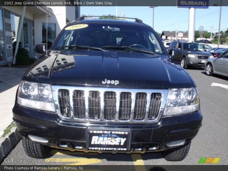 Black / Dark Slate Gray 2002 Jeep Grand Cherokee Laredo 4x4