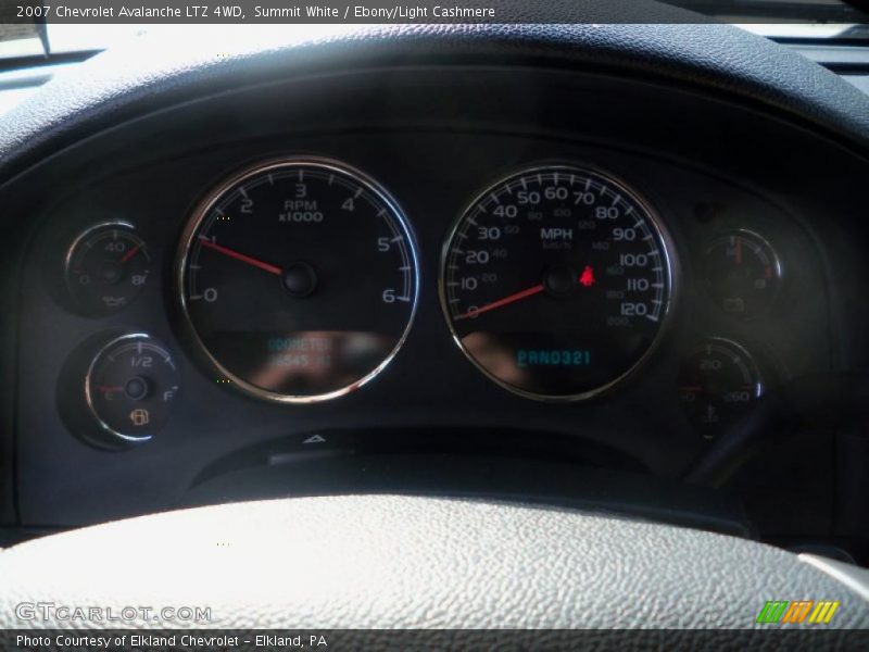 Summit White / Ebony/Light Cashmere 2007 Chevrolet Avalanche LTZ 4WD