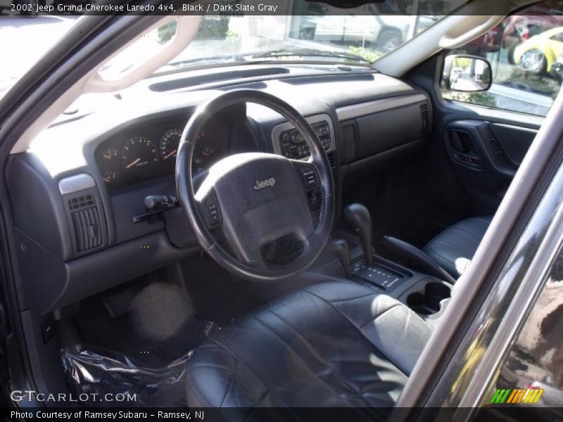 Black / Dark Slate Gray 2002 Jeep Grand Cherokee Laredo 4x4