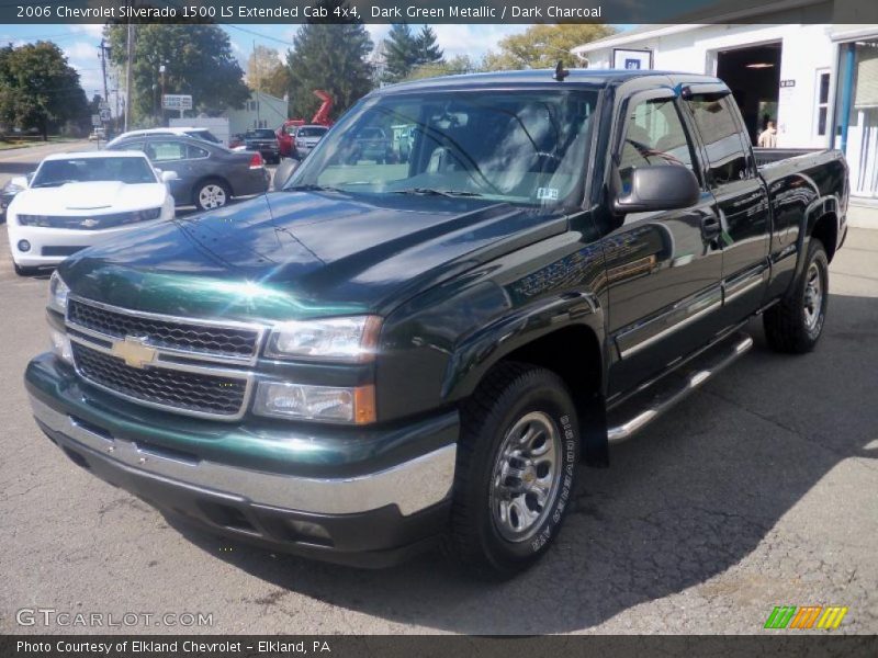 Dark Green Metallic / Dark Charcoal 2006 Chevrolet Silverado 1500 LS Extended Cab 4x4