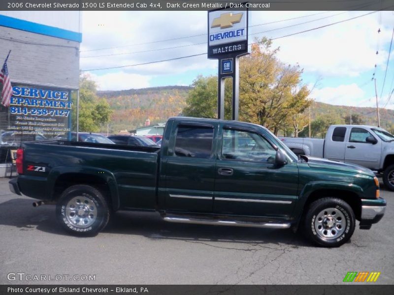 Dark Green Metallic / Dark Charcoal 2006 Chevrolet Silverado 1500 LS Extended Cab 4x4