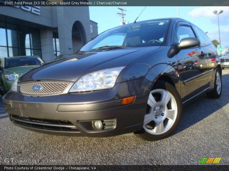 Liquid Grey Metallic / Charcoal/Charcoal 2005 Ford Focus ZX3 SE Coupe