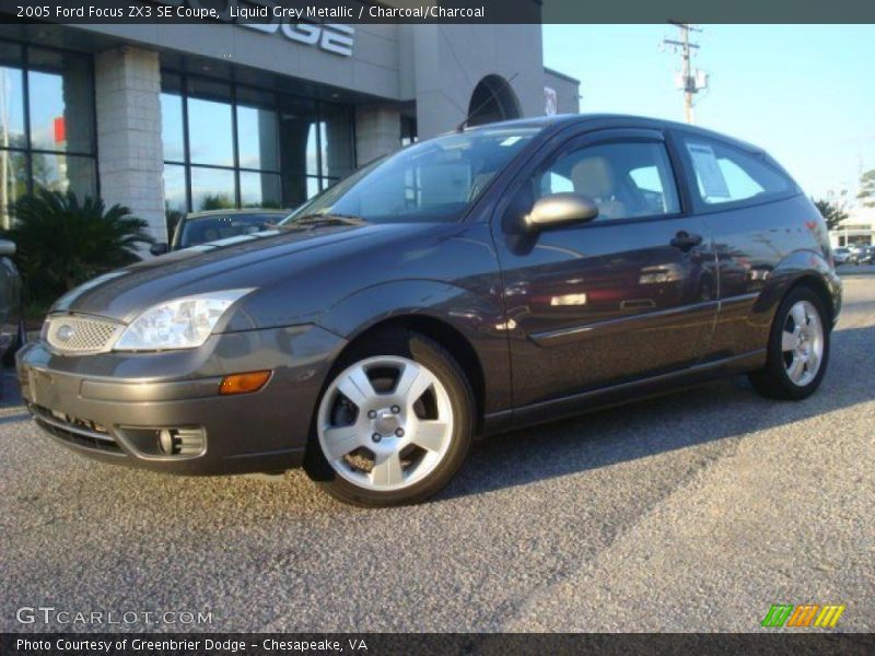 Liquid Grey Metallic / Charcoal/Charcoal 2005 Ford Focus ZX3 SE Coupe