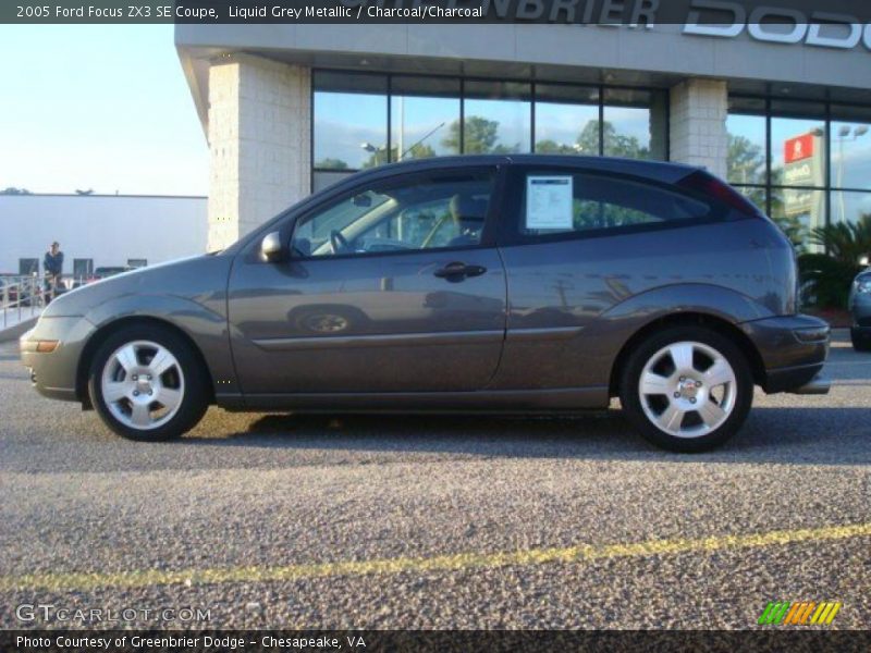 Liquid Grey Metallic / Charcoal/Charcoal 2005 Ford Focus ZX3 SE Coupe
