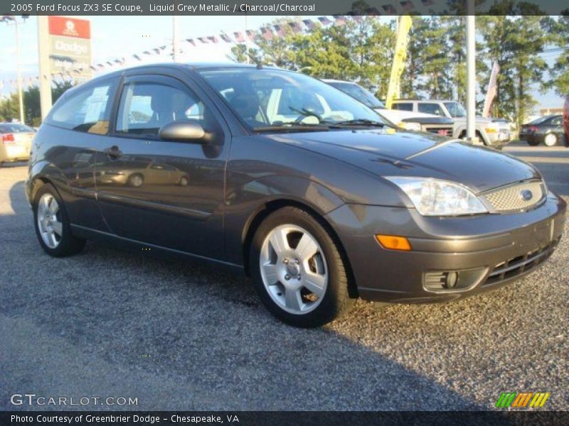 Liquid Grey Metallic / Charcoal/Charcoal 2005 Ford Focus ZX3 SE Coupe