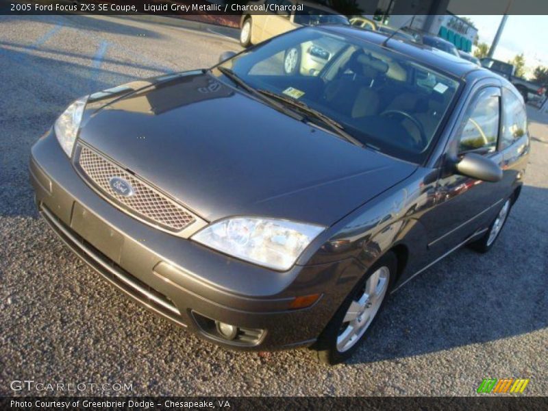 Liquid Grey Metallic / Charcoal/Charcoal 2005 Ford Focus ZX3 SE Coupe