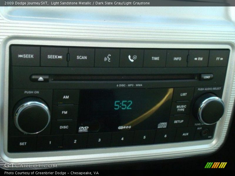 Light Sandstone Metallic / Dark Slate Gray/Light Graystone 2009 Dodge Journey SXT