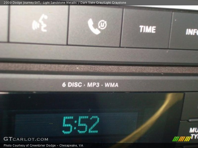 Light Sandstone Metallic / Dark Slate Gray/Light Graystone 2009 Dodge Journey SXT