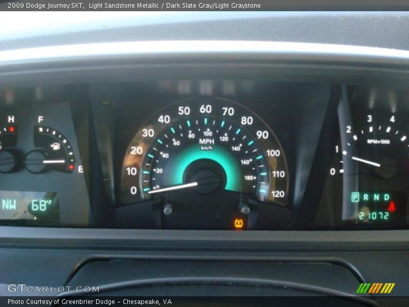 Light Sandstone Metallic / Dark Slate Gray/Light Graystone 2009 Dodge Journey SXT
