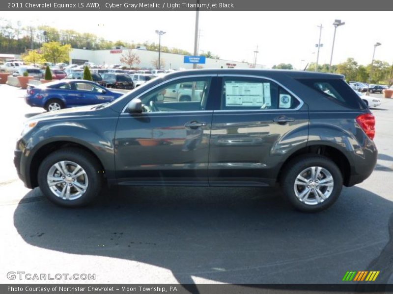 Cyber Gray Metallic / Light Titanium/Jet Black 2011 Chevrolet Equinox LS AWD
