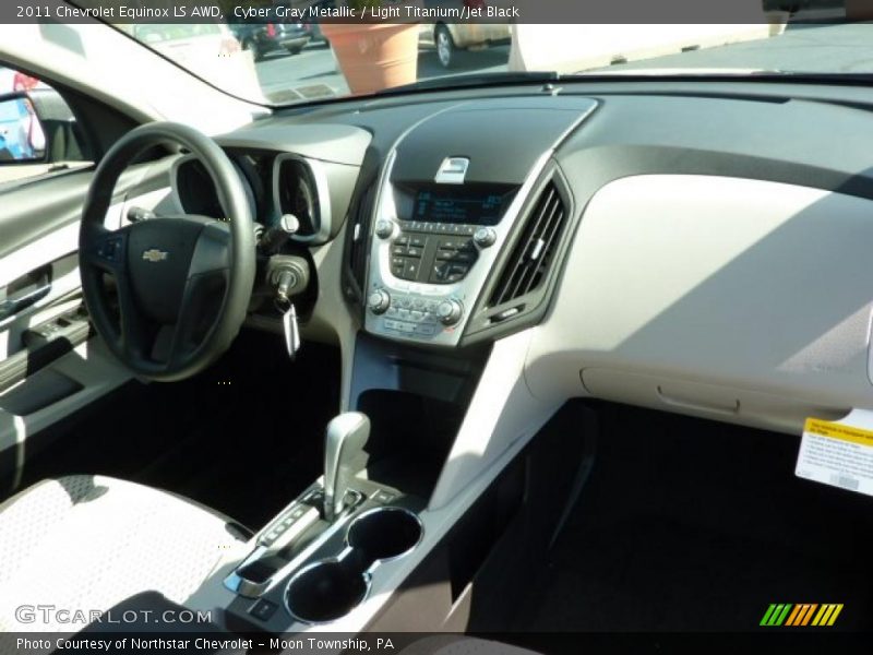 Cyber Gray Metallic / Light Titanium/Jet Black 2011 Chevrolet Equinox LS AWD