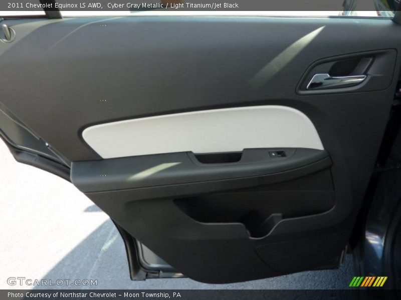 Cyber Gray Metallic / Light Titanium/Jet Black 2011 Chevrolet Equinox LS AWD