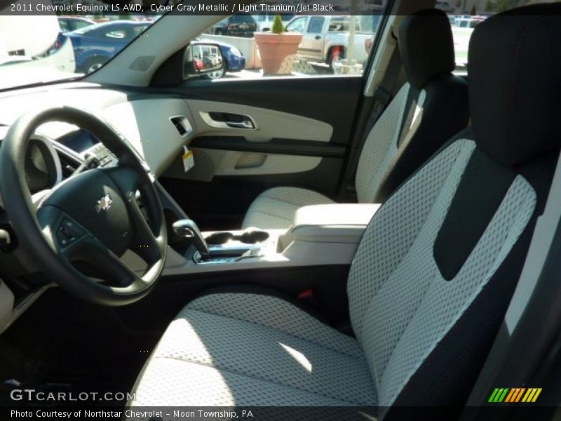 Cyber Gray Metallic / Light Titanium/Jet Black 2011 Chevrolet Equinox LS AWD