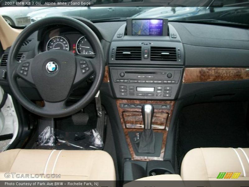 Alpine White / Sand Beige 2007 BMW X3 3.0si