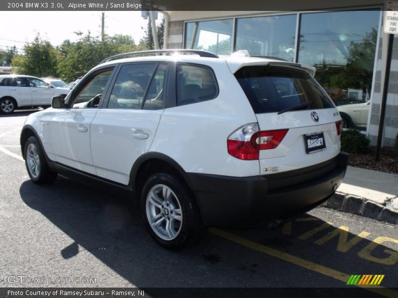 Alpine White / Sand Beige 2004 BMW X3 3.0i