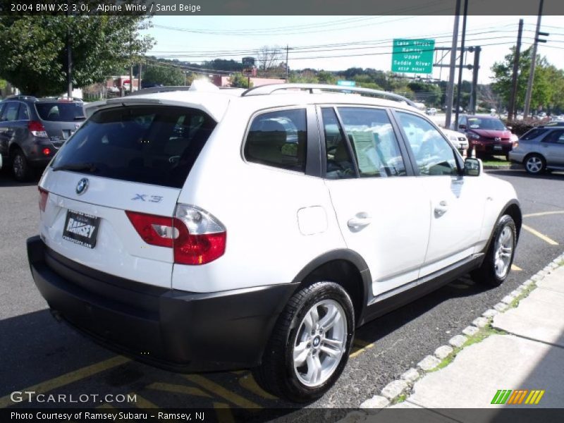 Alpine White / Sand Beige 2004 BMW X3 3.0i