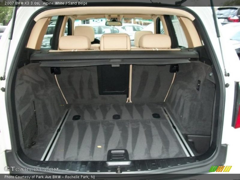 Alpine White / Sand Beige 2007 BMW X3 3.0si