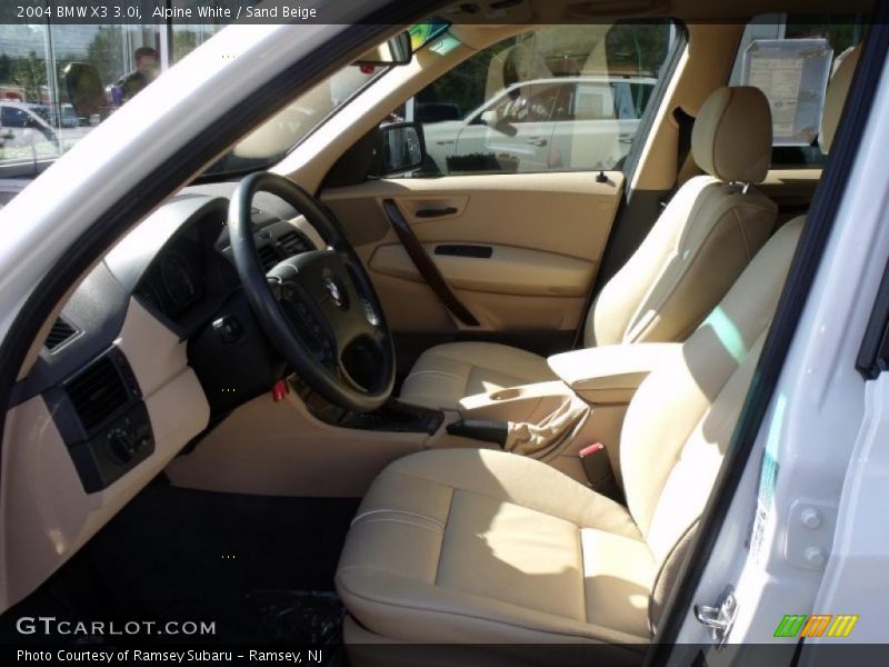 Alpine White / Sand Beige 2004 BMW X3 3.0i