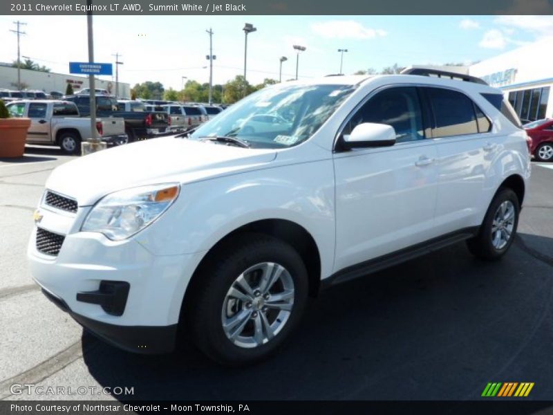 Summit White / Jet Black 2011 Chevrolet Equinox LT AWD