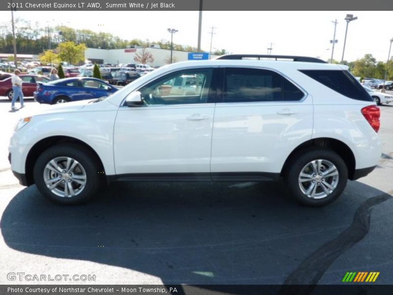Summit White / Jet Black 2011 Chevrolet Equinox LT AWD