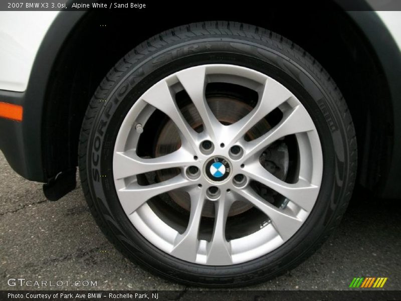 Alpine White / Sand Beige 2007 BMW X3 3.0si