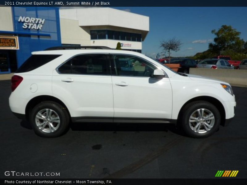 Summit White / Jet Black 2011 Chevrolet Equinox LT AWD