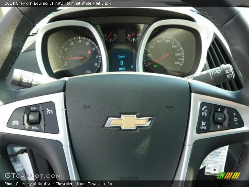Summit White / Jet Black 2011 Chevrolet Equinox LT AWD