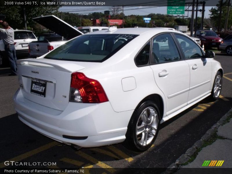 Ice White / Umbra Brown/Quartz Beige 2008 Volvo S40 T5