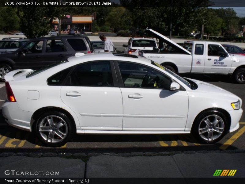 Ice White / Umbra Brown/Quartz Beige 2008 Volvo S40 T5