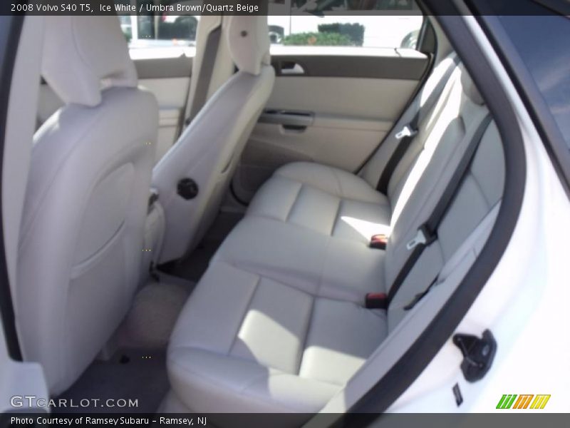 Ice White / Umbra Brown/Quartz Beige 2008 Volvo S40 T5