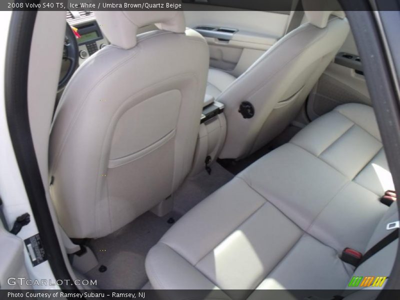 Ice White / Umbra Brown/Quartz Beige 2008 Volvo S40 T5