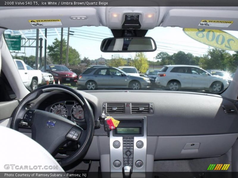 Ice White / Umbra Brown/Quartz Beige 2008 Volvo S40 T5